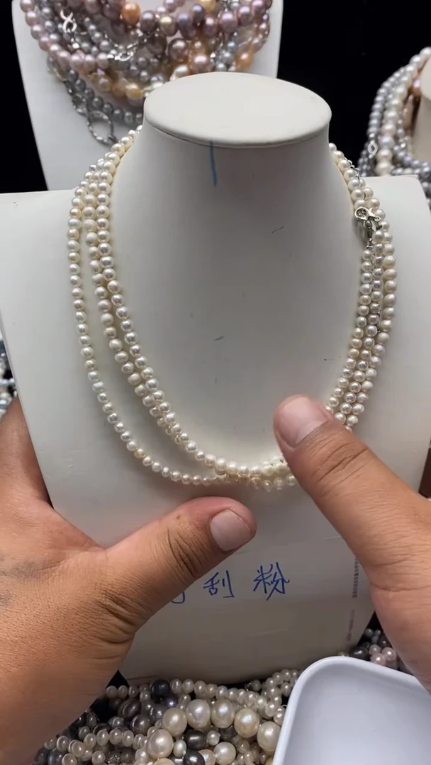 项链合金淡水珍珠1