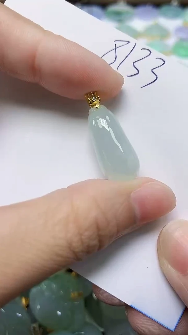 翡翠未镶嵌颈饰天然自然緬甸A貨翡翠