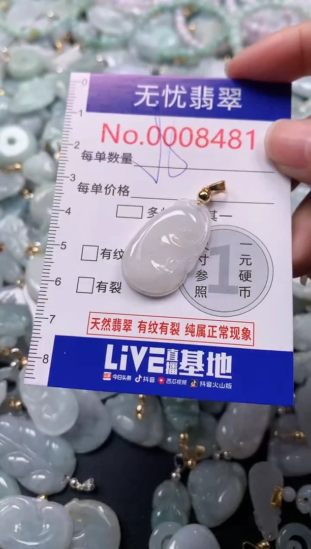 吊坠(不含链)未镶嵌翡翠8481