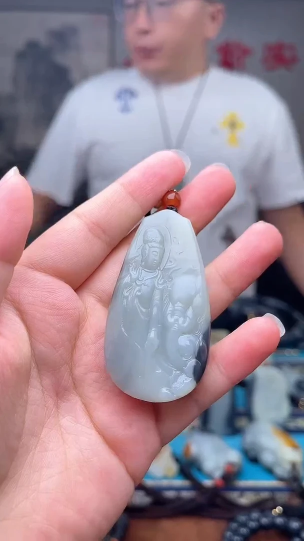 和田玉未镶嵌挂件1