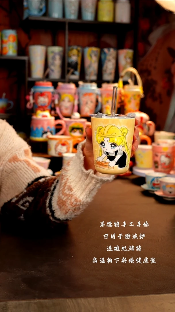 景德镇手工手绘杯杯