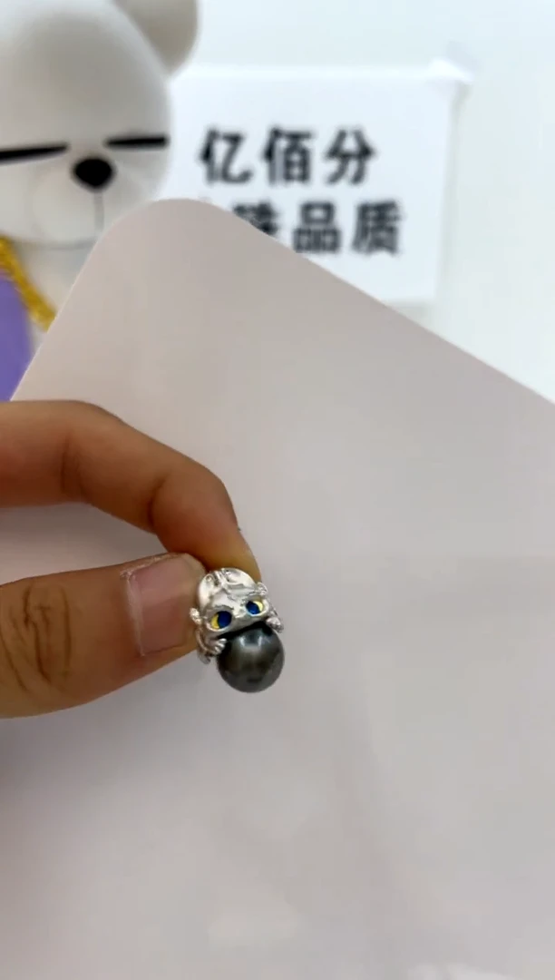 颈饰银S925镶嵌海水珍珠10-11