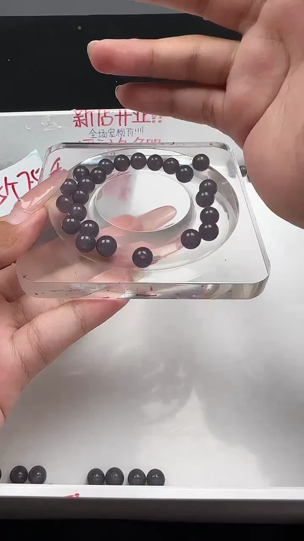 未镶嵌和田玉珠宝半成品烟紫圆珠N208卡8mm散珠25颗（赠线