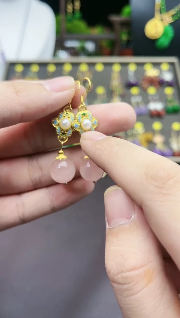 【闪购商品】水晶耳饰银S925镶嵌214000