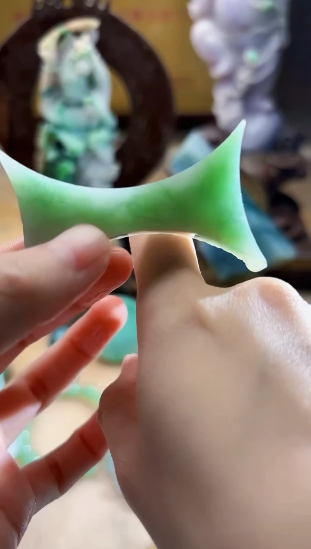 未镶嵌挂件翡翠A货柠优8014