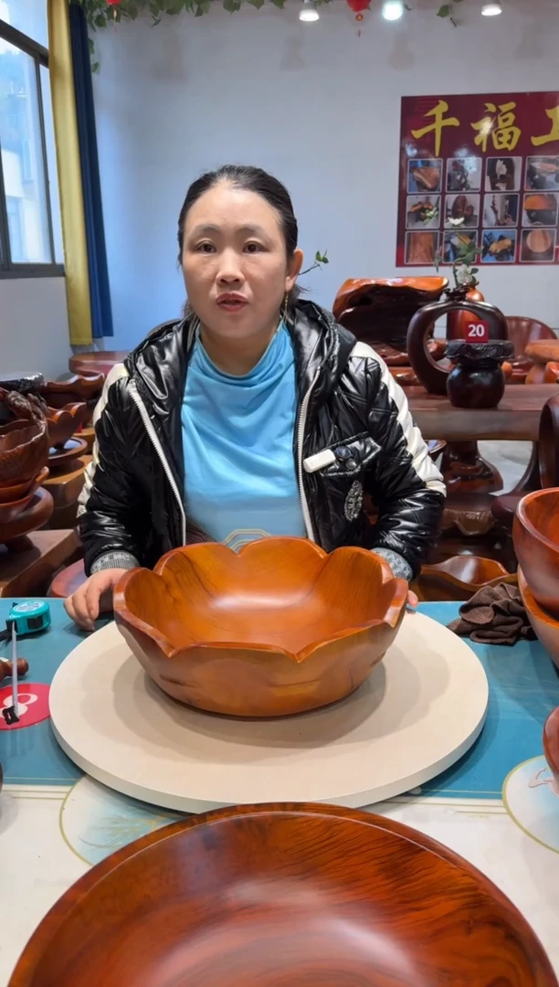 木莲花果盘 33.3*33.3*11.5