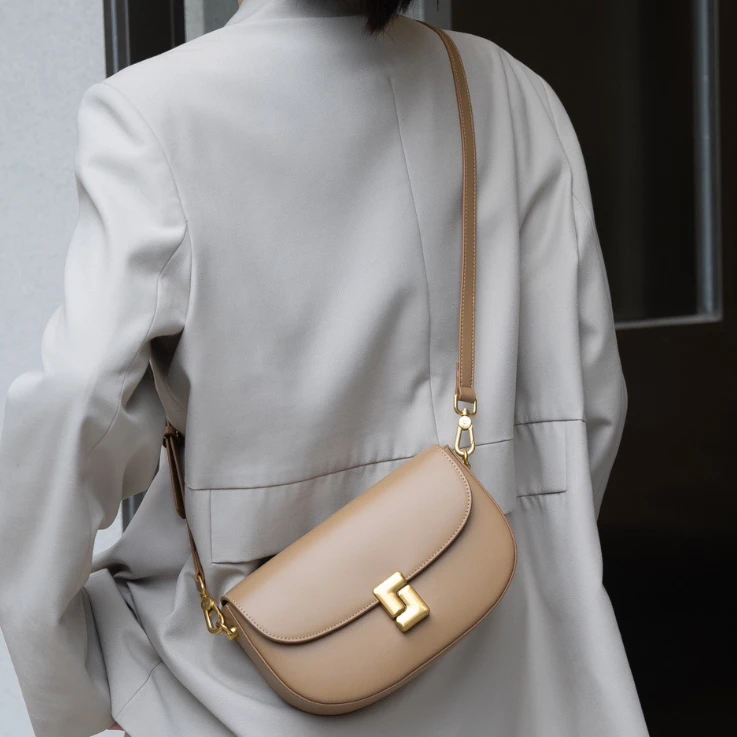 【Show Mi】J-6133-奶杏-轻奢小众时尚百搭女士包包sm