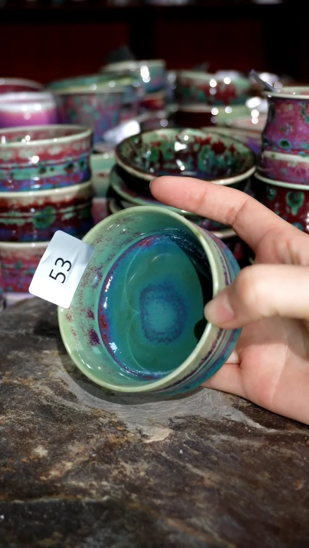 摆件精品窑变钧瓷茶器