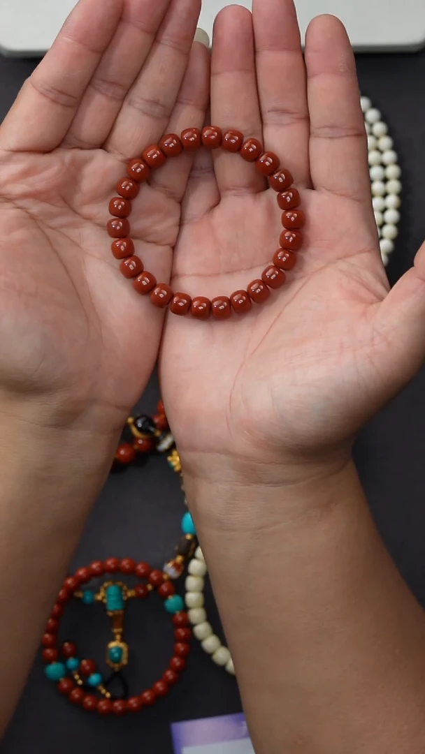 南红玛瑙手串未镶嵌南红手串（多样性发其一）