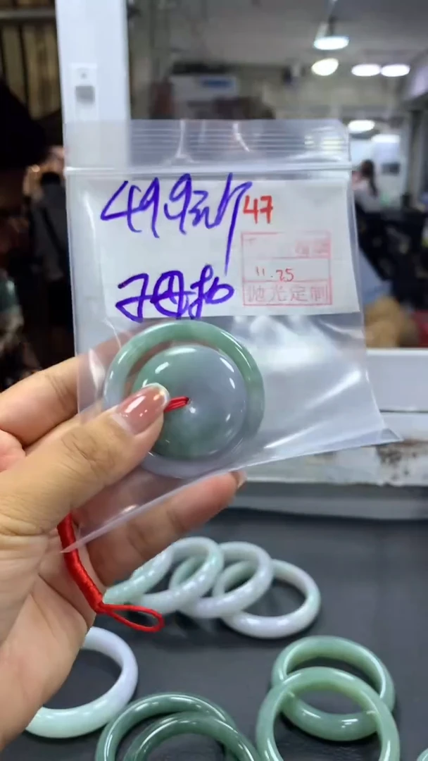 未镶嵌定制翡翠毛货需精细抛光+拍一发一+随机发货+47