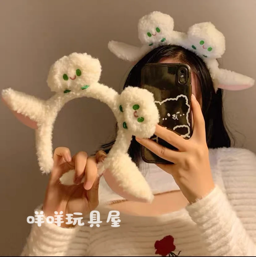 可爱卡通云朵小羊耳朵发箍女洗脸化妆专用敷面膜头箍时尚秋冬头饰