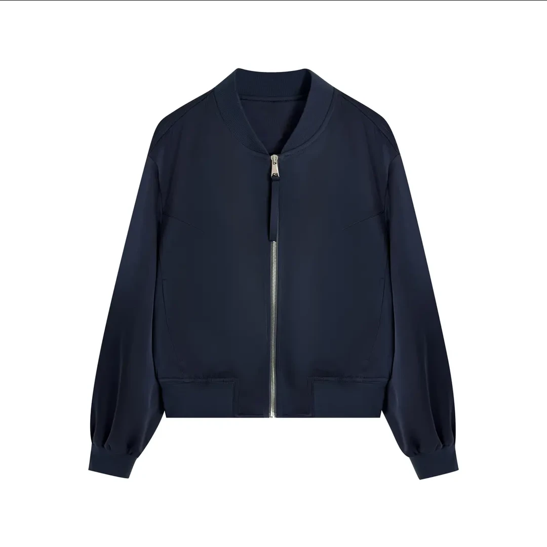 2025新款休闲圆领宽松短款棒球服外套LK2502191