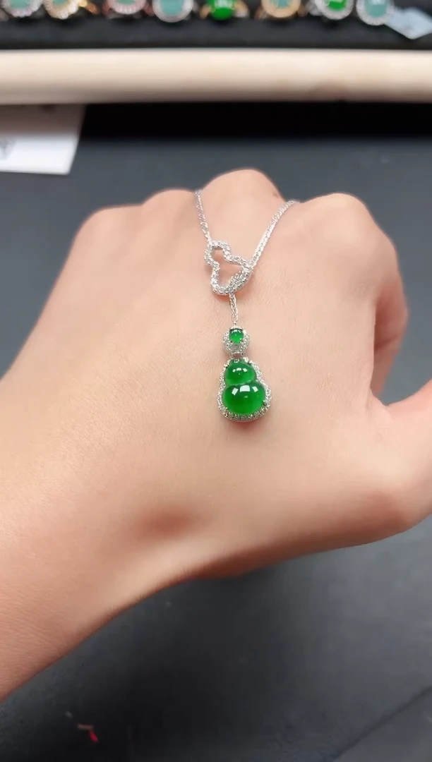 翡翠戒指银S925镶嵌1111