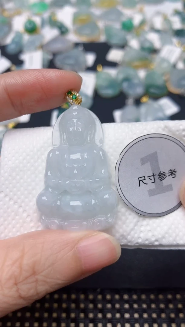 颈饰未镶嵌翡翠天然缅甸A货翡翠