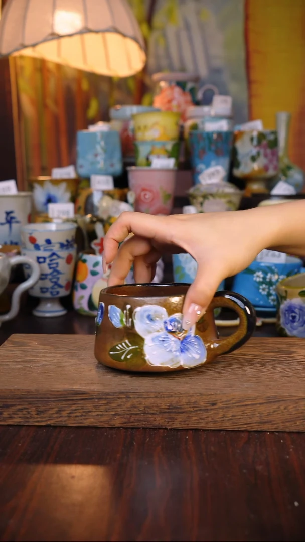 摆件泥垚手作 景德镇手工手绘器物