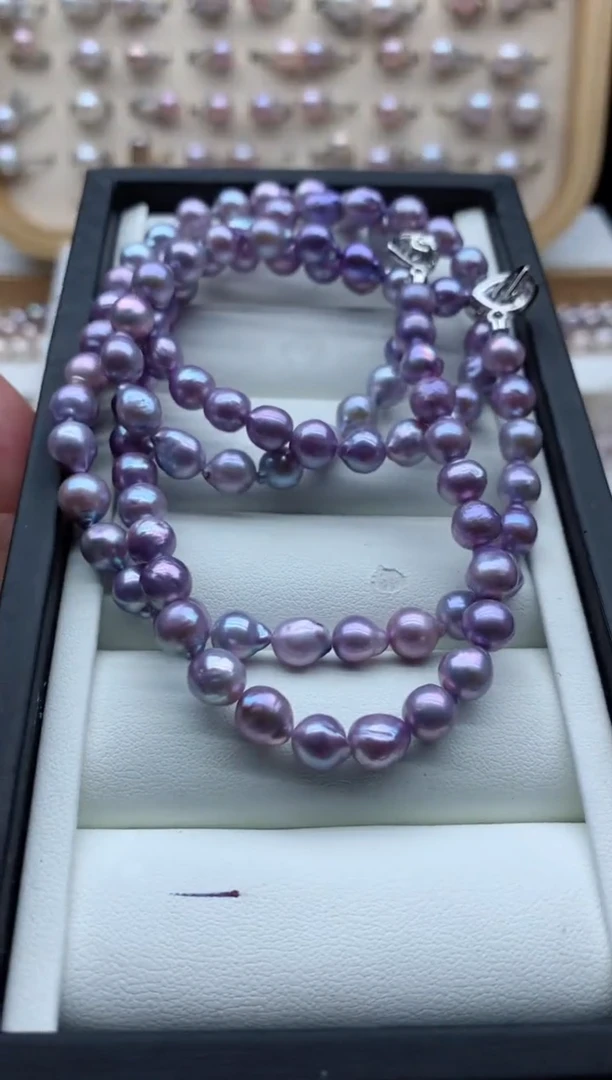 项链合金淡水珍珠多样性发其一，非无暇