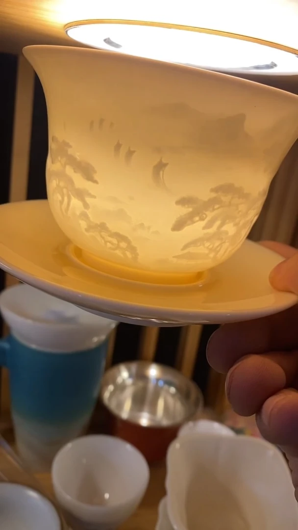 瓷片盖碗陶瓷茶具茶器