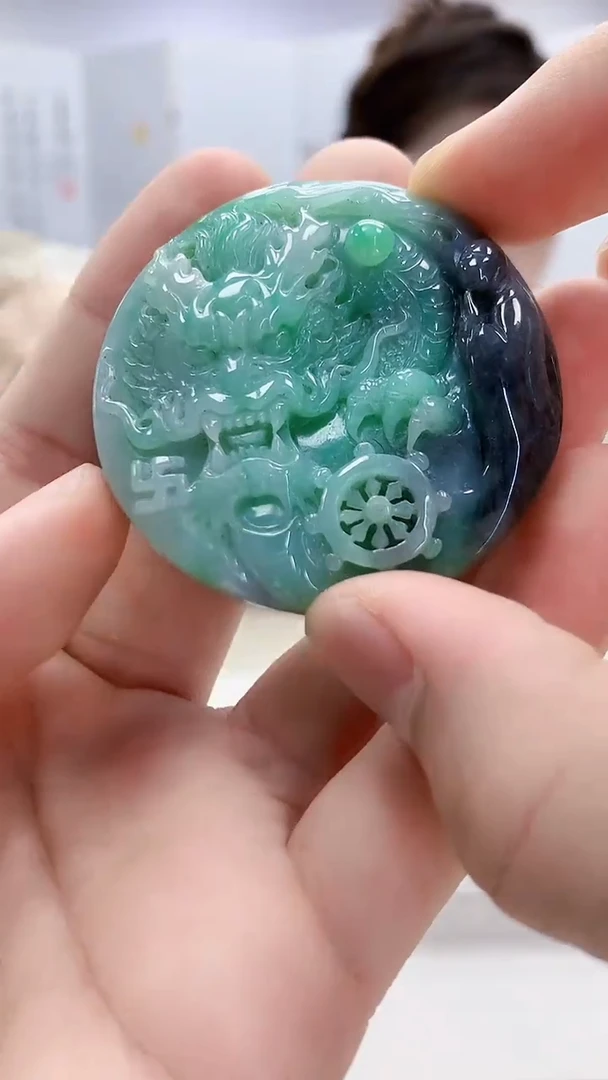 未镶嵌定制翡翠3099bb-毛货挂件24