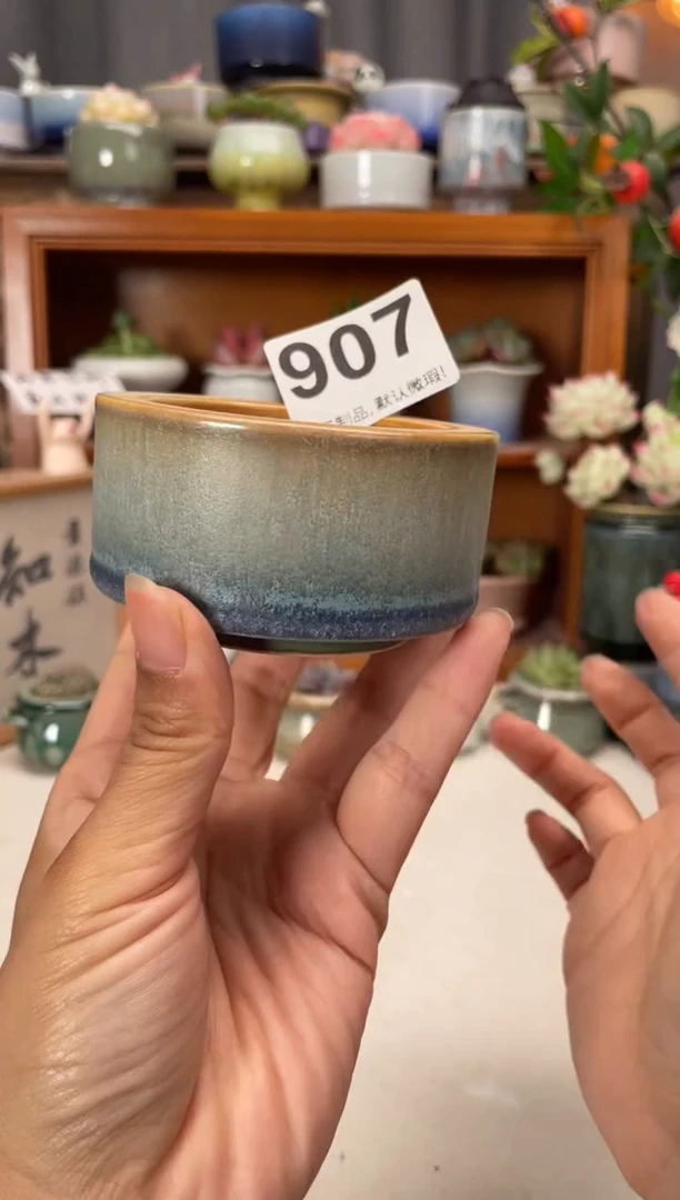 瓷片907知木小芳花盆
