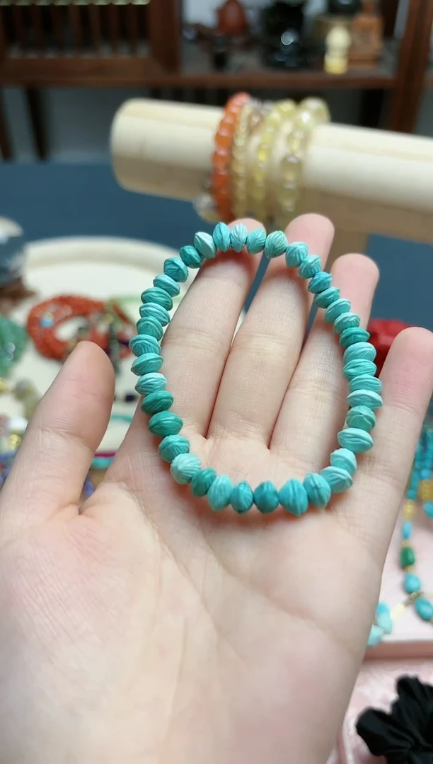 【闪购商品】绿松石手串未镶嵌松石百香籽手串*1 WY