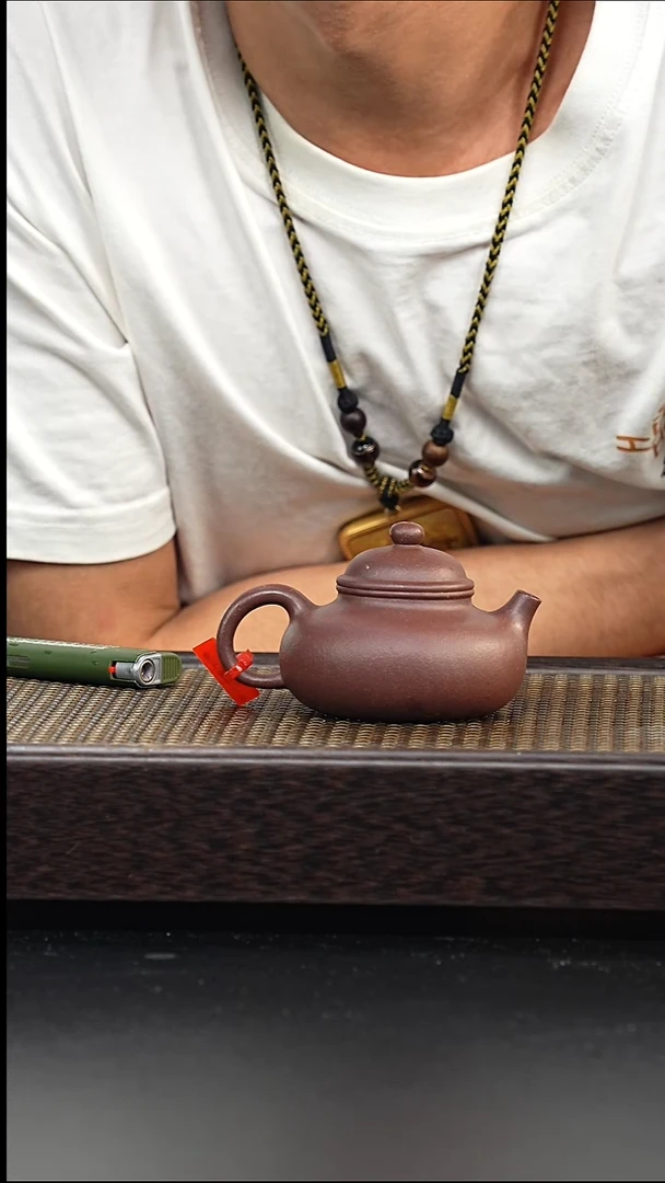茶壶紫砂微瑕全手紫泥小容天004