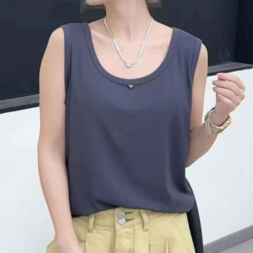 老高推荐高弹螺纹棉吊带背心