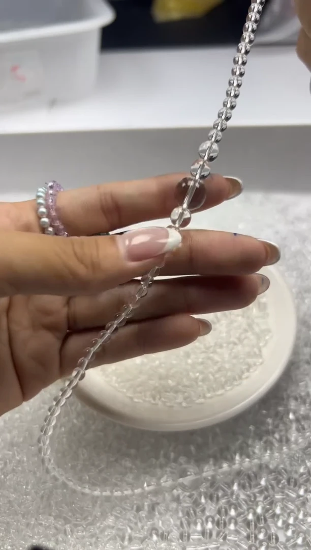 未镶嵌颈饰水晶w927白水晶4mm*100颗