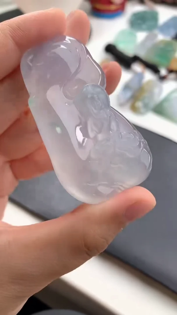 未镶嵌定制翡翠?****?观音24小时鉴赏