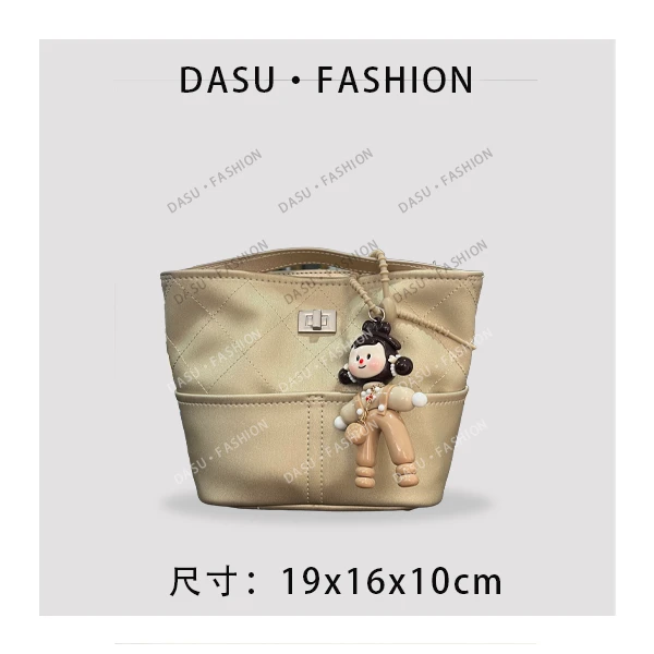 【苏总专属】ZT-D7163-科技香槟色女士时尚潮流气质腋下包斜挎包