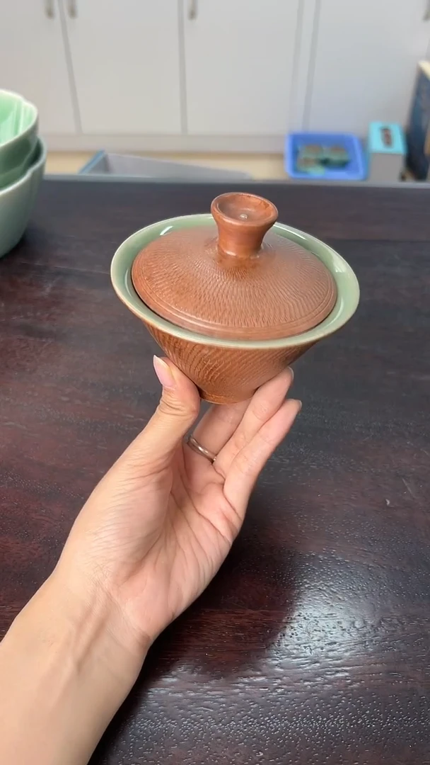 龙泉云间青瓷小米茶器