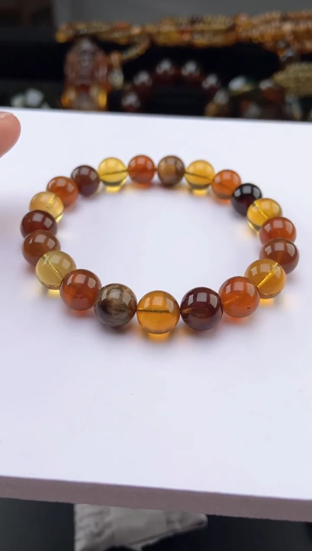 【闪购商品】未镶嵌琥珀手链多宝手串