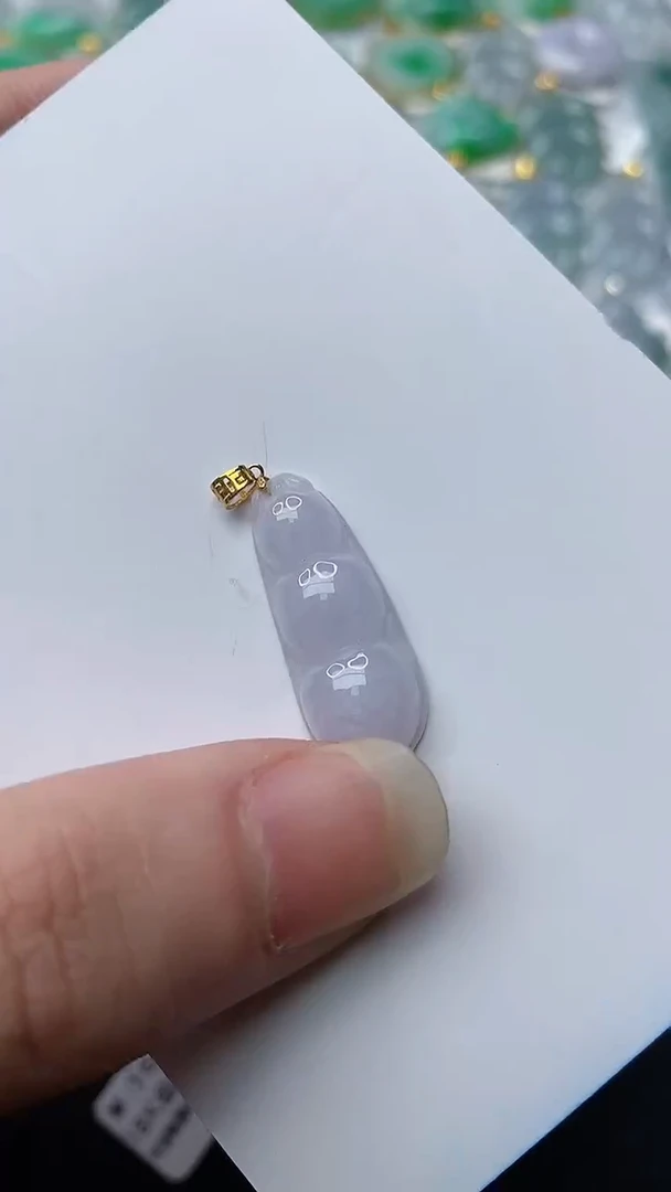 【闪购商品】翡翠颈饰18K金镶嵌91..........