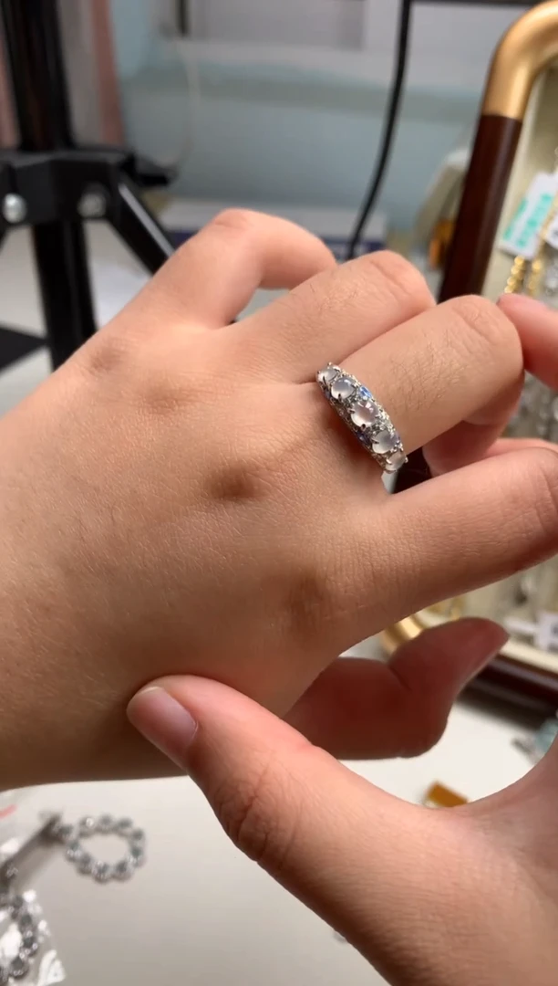 银S925镶嵌戒指翡翠15