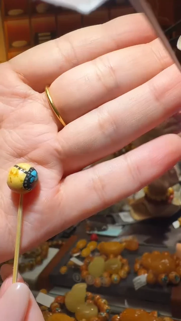 蜜蜡颈饰未镶嵌l****r6322天然蜜蜡珠宝奇石全都保真