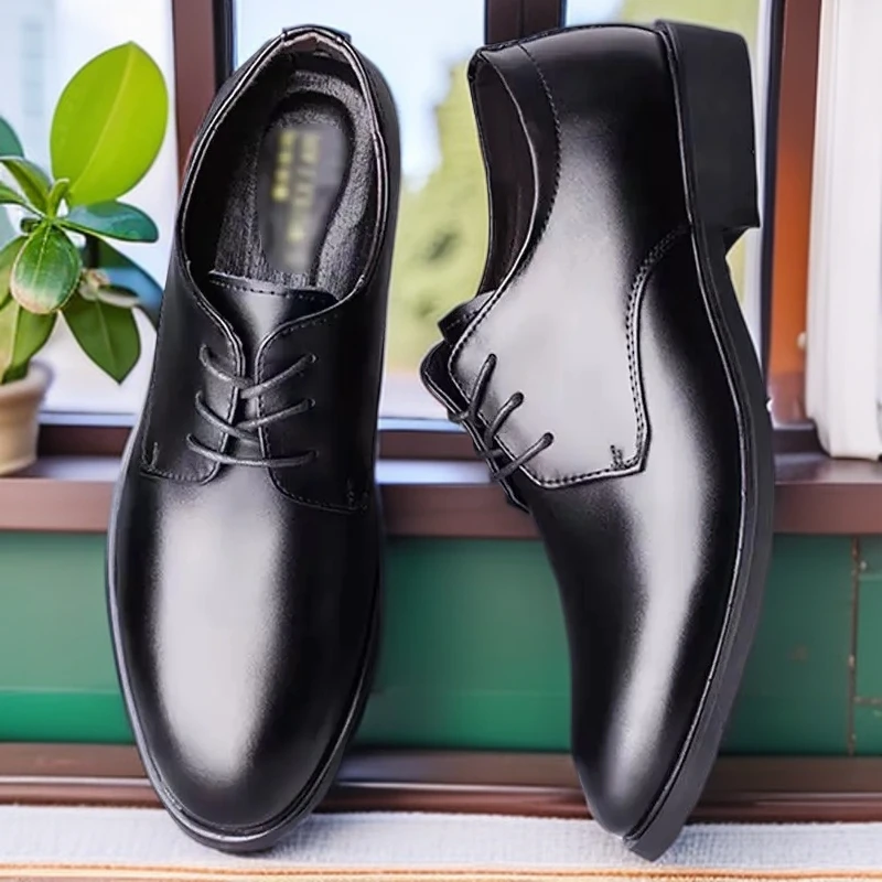 2025皮鞋男士新款休闲鞋男士职场商务皮鞋男鞋商务休闲透气防滑驾