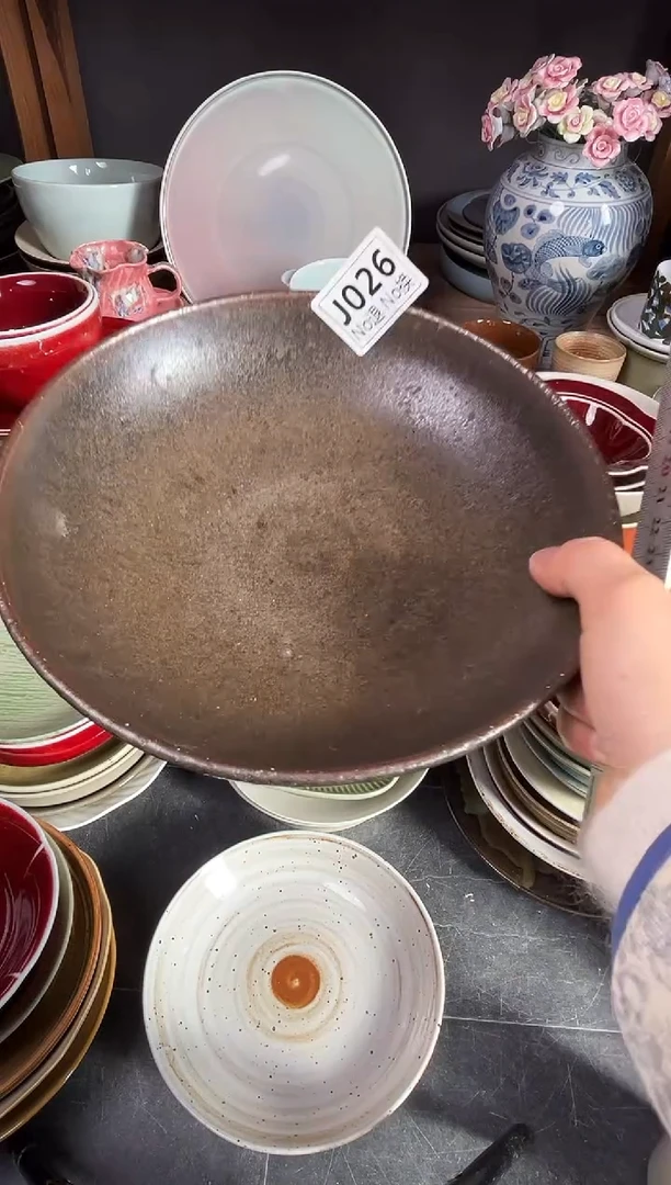 瓷片珍**姐j026陶泥深盘福利