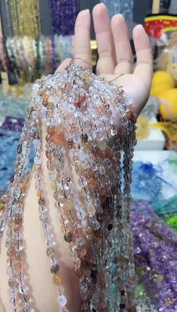 未镶嵌珠宝半成品水晶随行黑金超七