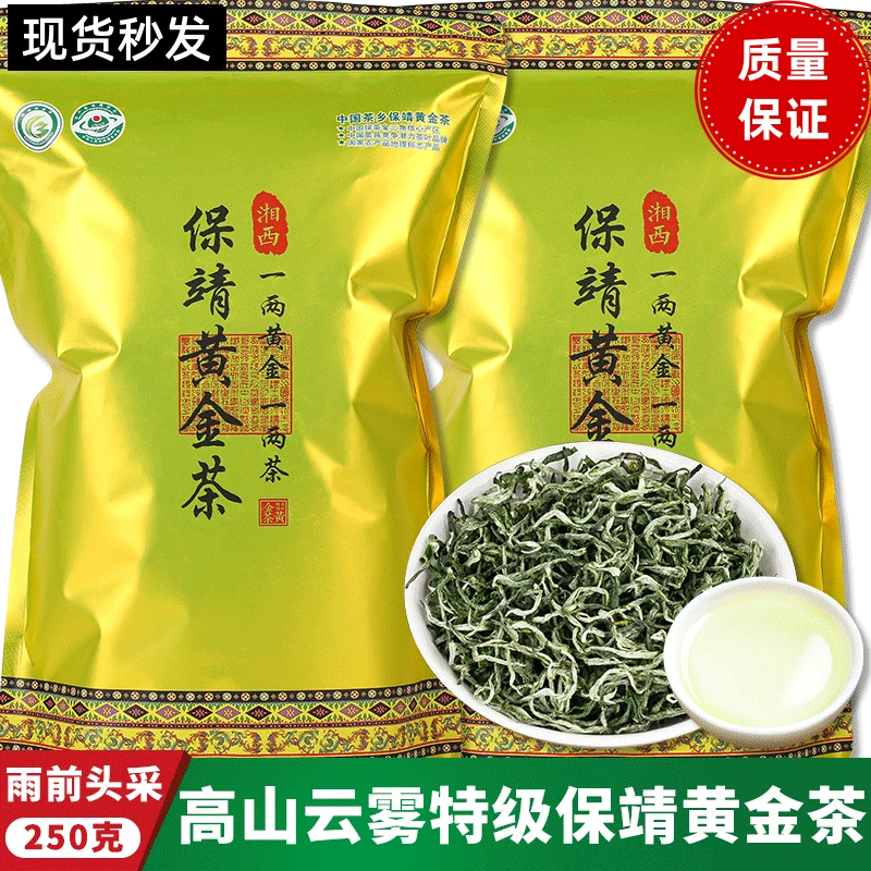 【保靖黄金茶】2025新茶明前头采谷雨高香浓香型绿茶栗香型耐泡