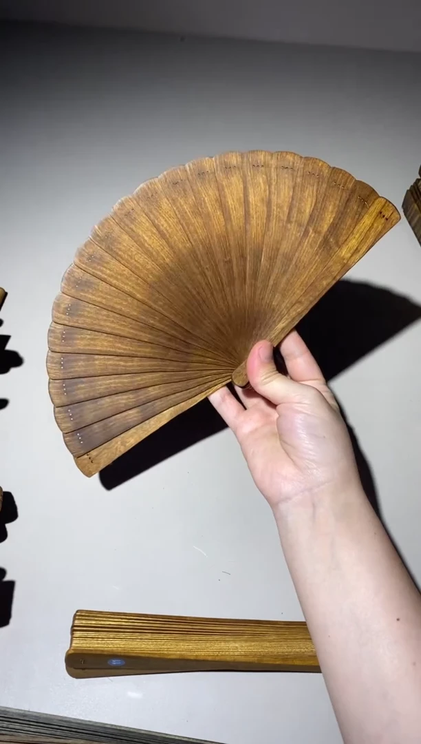 金丝楠16cm金丝楠木小叶桢楠扇红油老料