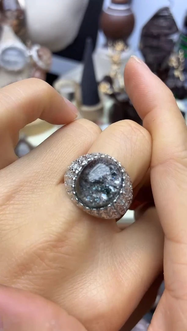 银S925镶嵌珠宝半成品水晶水晶水晶