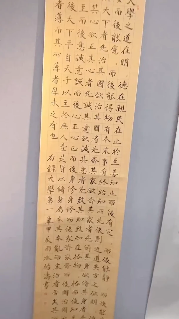 扇子书法杨涛SF202081F卷轴大学之道在明明德