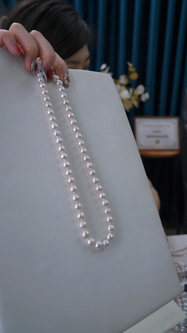 【闪购商品】海水珍珠裸珠未镶嵌AKOYA珍珠项链