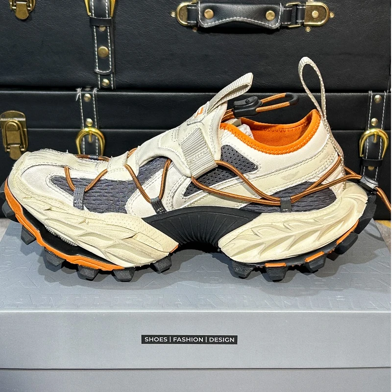 闭眼入/买不到更顶的了 纯手工做旧男女同款15代厚底增高老爹鞋潮