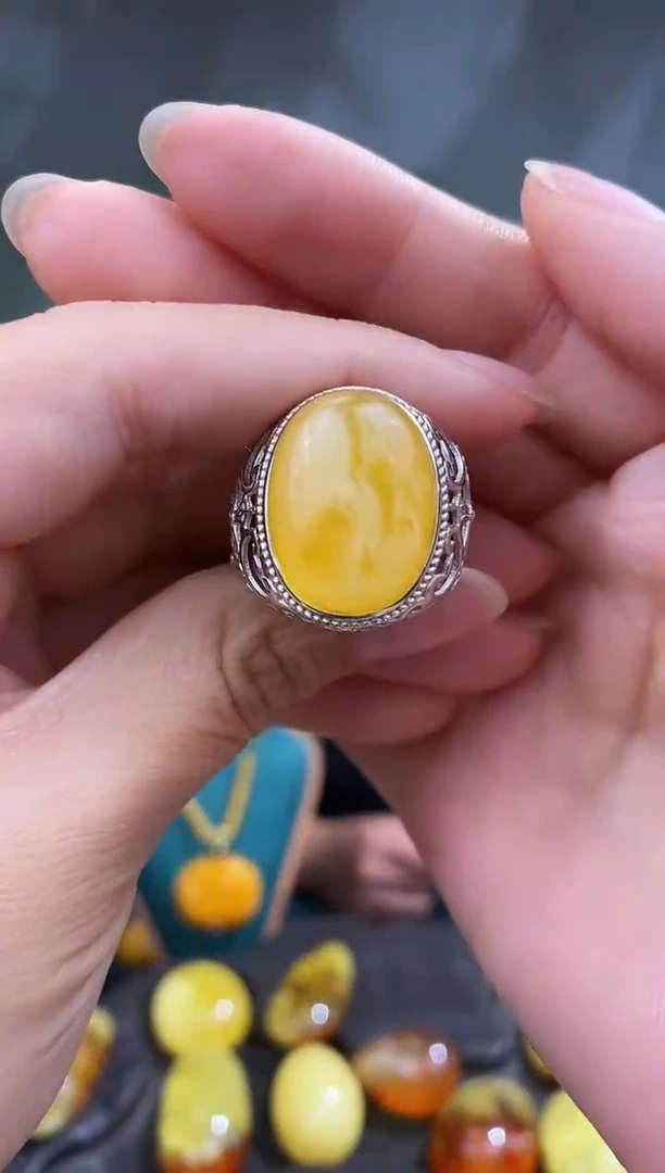 裸石琥珀未镶嵌基地发货 一物一证 顺丰包邮