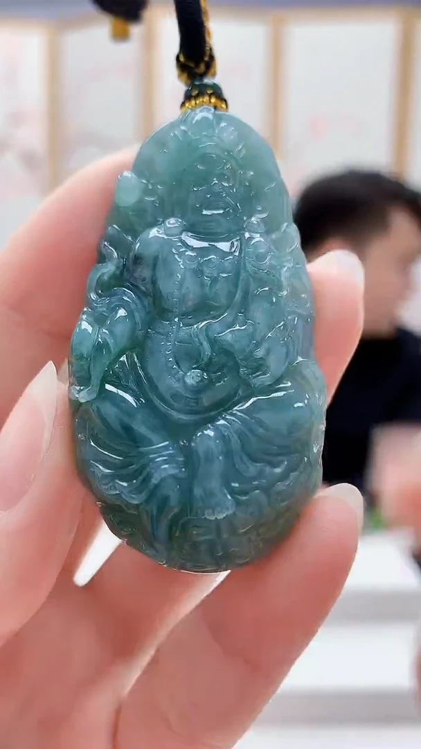 未镶嵌定制翡翠5060ry-毛货挂件38