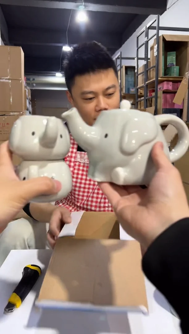 【闪购商品】杯原盒大象茶壶套组