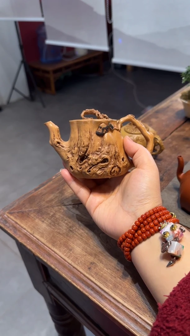 茶壶紫砂龙**天达摩 黄金段