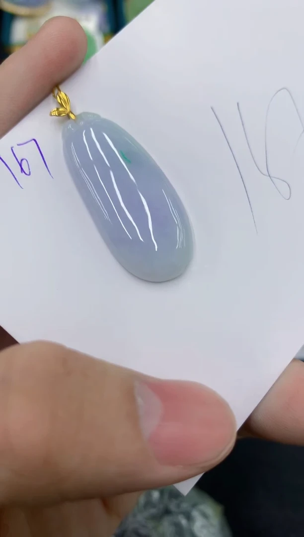 颈饰18K金镶嵌翡翠111111111111