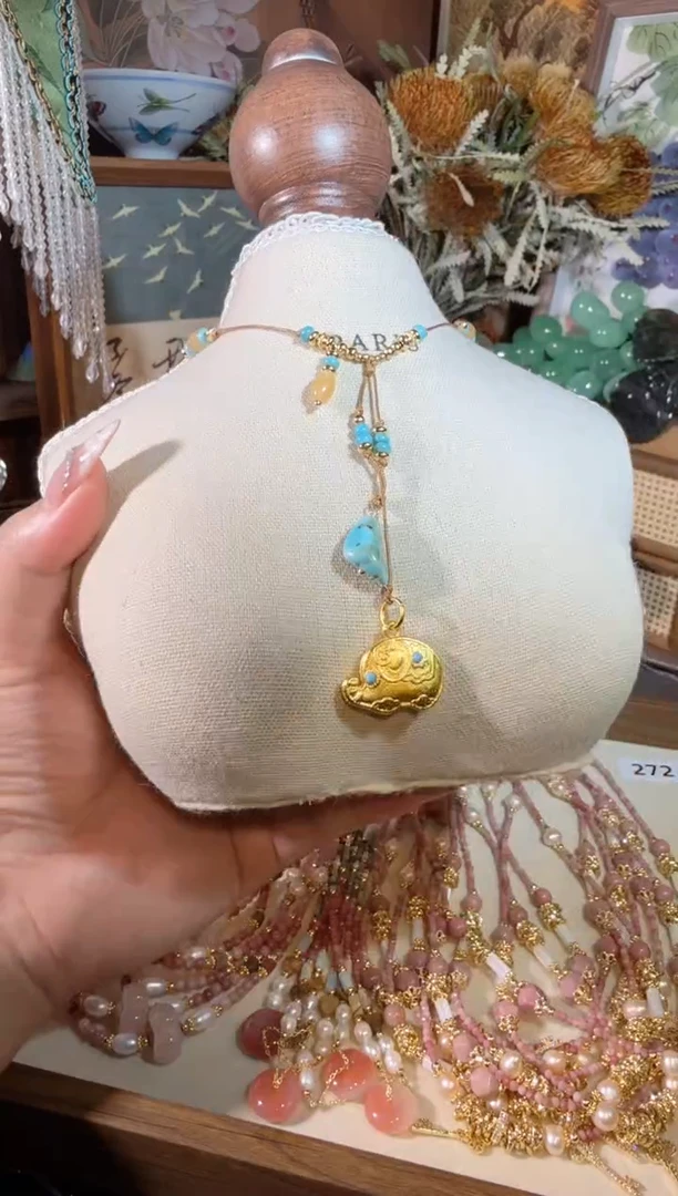 毛衣链合金尖晶石编绳小象 007