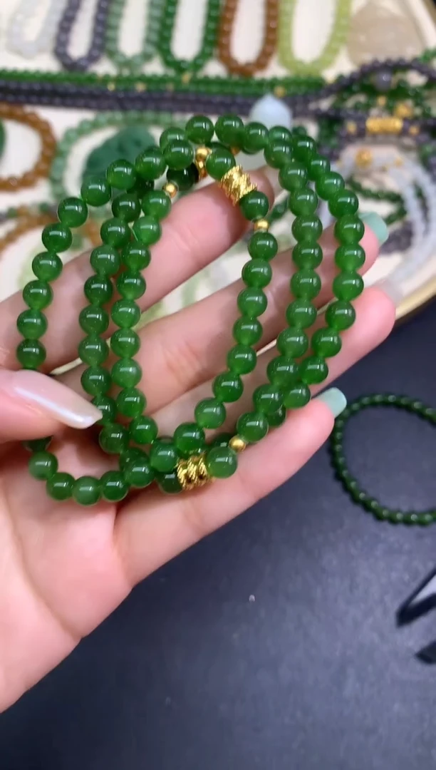 未镶嵌手串和田玉手串多样性发其一A531|1800